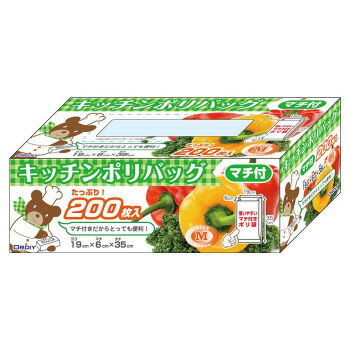 オルディ キッチンポリバックマチ付M 半透明200P×30個 G01540002 [ラッピング不可][代引不可][同梱不可]