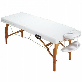 サロン向け 木製折り畳みベッド CB-920(マクラ・肘掛け付き) ホワイト 59201 [ラッピング不可][代引不可][同梱不可]