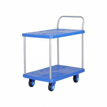 静音台車 テーブル2段式 最大積載量150kg PLA150-T2 [ラッピング不可][代引不可][同梱不可]