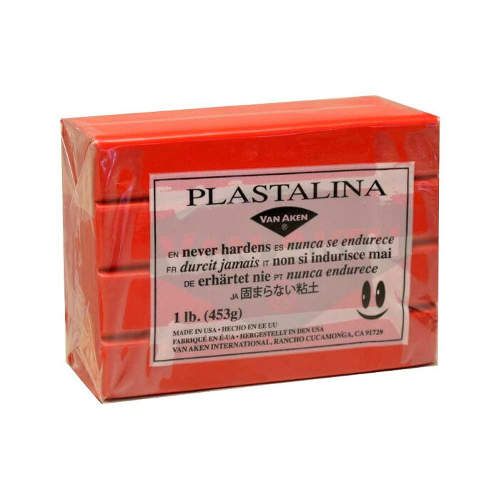 MODELING CLAY(モデリングクレイ) PLASTALINA(プラスタリーナ) 粘土 レッド 1Pound...