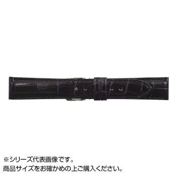 MIMOSA(ミモザ) 時計バンド クロコマット 22mm ブラック (美錠:銀) WRM-A22 MIMOSA(ミモザ) 時計バンド クロコマット 22mm ブラック (美錠:銀) WRM-A22