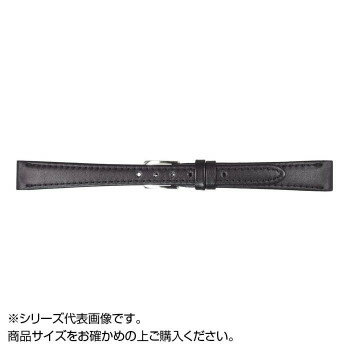 MIMOSA(ミモザ) 時計バンド Eカーフ 7mm ブラック (美錠:銀) CE-A7 MIMOSA(ミモザ) 時計バンド Eカーフ 7mm ブラック (美錠:銀) CE-A7