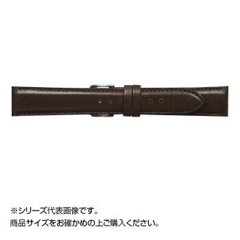 MIMOSA(ミモザ) 時計バンド キッド 18mm ダークブラウン (美錠:銀) ZK-B18
