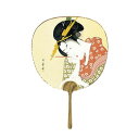 日本製(MADE IN JAPAN) 大型うちわ 歌麿 (筆) 1332