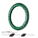 トラックハンドルカバー ラメキルト 緑 ダブルステッチピンク RLM22-PP