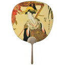 日本製(MADE IN JAPAN) 大型うちわ 歌麿 (松風) 1337