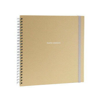 ナカバヤシ フォトクロッキー リング式 Mサイズ ベージュ アKA-MWF-150-V