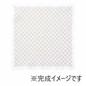 オリムパス 一目刺しの花ふきん キット チェック SK-384