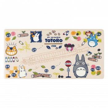 センコー となりのトトロ お絵かき ロングマット 約45×90cm ベージュ 60604