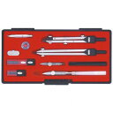 KD型製図器 SE 12品組A 烏口入り 1-730-7023