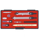 KD型製図器 SE 12品組A 烏口抜き 1-730-7029