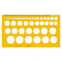 テンプレート NO115M 円定規 1-843-0115
