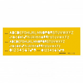 テンプレート NO1-S 英字・数字 1-843-1011