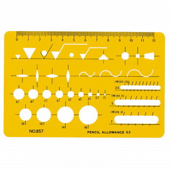 テンプレート NO857 仕上記号 012-0002