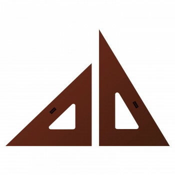 スモーク三角定規 30cm×3mm 1-809-8303