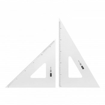 三角定規 30cm×3mm 目盛り付き 1-809-3003