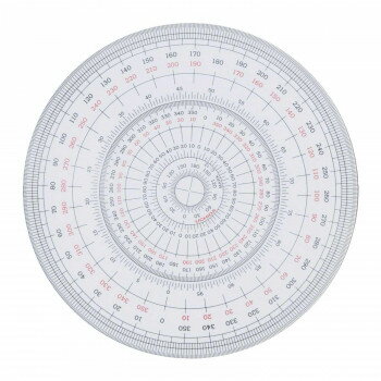 全円分度器 12cm型 1-822-0000