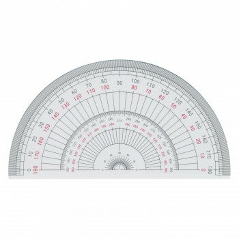 半円分度器 15cm型 1-822-0103