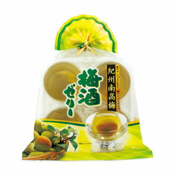 梅 - 金澤兼六製菓 紀州南高梅 梅酒ゼリー 4個入巾着 ×12セット KUN-4 [ラッピング不可][代引不可][同梱不可]