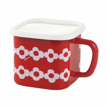 豊琺瑯 Plune.(プルーン) ホーローマルチスクエアポット(ガス火・IH電磁調理器対応) RD・レッド OHANA YJ-812