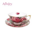 Aynsley(エインズレイ) ステッチコール モダンローズ ティーカップ＆ソーサー(C/S) STCL00004C [ラッピング不可][代引不可][同梱不可]