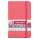ターレンス アートクリエーションスケッチブック コーラルレッド 9×14CM T9314-311M 441840