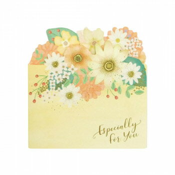 フラワーアコーディオン色紙 クリーム 62-196