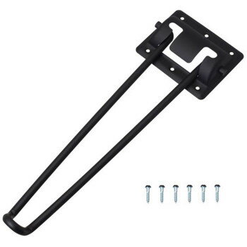 艶消し黒 折畳脚 8×270mm バラ 4280