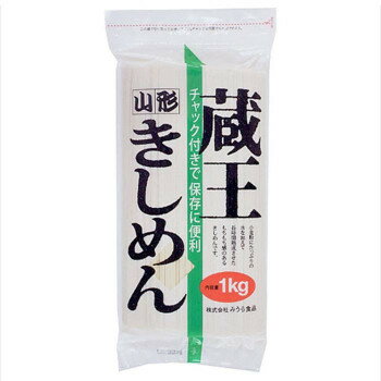 みうら食品 チャック付蔵王きしめん 1kg×10袋 [ラッピング不可][代引不可][同梱不可]