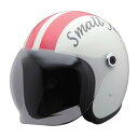 ユニカー工業 スモールジェットヘルメット ホワイト/レッド BH-37WRE
