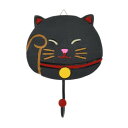 カービングフック 招き猫 黒 10720822008