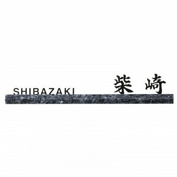 Doorplates - 福彫 表札 ブルーパール＆ステンレス切文字 DK-205K [ラッピング不可][代引不可][同梱不可]