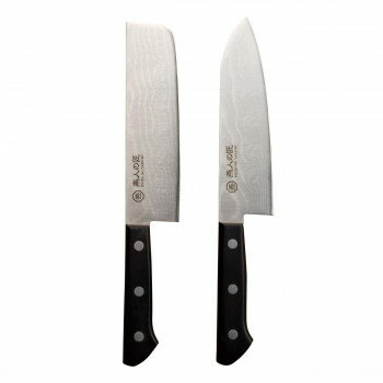 燕人の匠 霞流し 三徳包丁170mm＆菜切包丁165mm ETK-3000