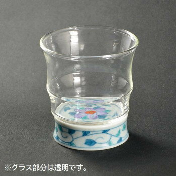 有田浪漫 ロックグラス 鉄仙花 INT-103-6-1