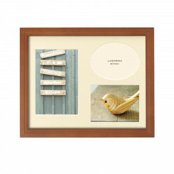ラドンナ フォトフレーム 写真立て 木製フォトフレーム ブラウン DF43-06-BR