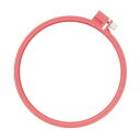 クロバー カラフル刺しゅう枠 15cm コーラル・57-266