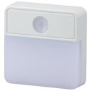 OHM 薄型LEDナイトライト 明暗センサー式 電球色 NIT-ALA6MSQ-WL