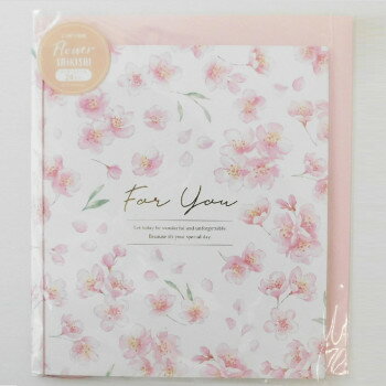 二つ折り色紙 フラワー サクラ 62-215