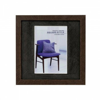 ナカバヤシ 木製スクエアフォトフレーム L判 ブラウン・フ-TQW-101-BR