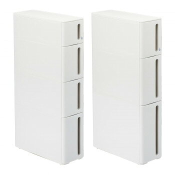 &nbsp;ストランティ すきま収納ラック ドロアーセット AB W170×D450×H850mm ホワイト・DADB-WHシンプルなデザインで使いやすいすきま収納ラック!!【ストランティ すきま収納ラック ドロアーセット AB W170×D450×H850mm ホワイト・DADB-WH】 fk094igrjs キッチン、ランドリー、トイレ等のちょっとした隙間に便利な収納ラックです。積み重ねて使用することもできます。またキャスター付き(後側)で、ちょっとした移動にも便利です。安心の日本製です。※移動時は、本体の前側をかるく持ちあげて移動して下さい。移動は単体での使用時のみで、積み重ねて使用する場合は絶対に移動させないで下さい。※キャスターを取り外すと商品のバランスが悪くなるため、取り付けたままご使用下さい。サイズドロアー単品:W170×D450×H850mm、積重ね時:W170×D450×H1700mm個装サイズ：36×47×88cm重量約8610g個装重量：9810g素材・材質本体/ポリプロピレン、仕切りトレー・ロック部品・ガイド部品・ゴム足/ポリプロピレン+エラストマー仕様完成品付属品仕切りトレー生産国日本 製品詳細 商品名：ストランティ　すきま収納ラック　ドロアーセット　AB　W170×D450×H850mm　ホワイト・DADB-WHカラー・サイズ名称：1776971JANコード：4990127226277 広告文責 (有)イースクエアTEL:0120-532-772 ※お客さま都合による、ご注文後の[キャンセル][変更][返品][交換]はお受けできませんのでご注意下さいませ。※当店では、すべての商品で在庫を持っておりません。記載の納期を必ずご確認ください。※ご注文いただいた場合でもメーカーの[在庫切れ][欠品][廃盤]などの理由で、[記載の納期より発送が遅れる][発送できない]場合がございます。その際は、当店よりご連絡させていただきます。あらかじめご了承ください。※こちらの商品は【他商品との同梱】ができません。※こちらの商品は【ギフトサービス】をお受けすることができません。 こちらの商品は【お取り寄せ(14営業日以内に発送予定)】となります。