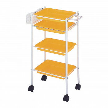 サロン向け C-305 トレーワゴン イエロー 13505 [ラッピング不可][代引不可][同梱不可]