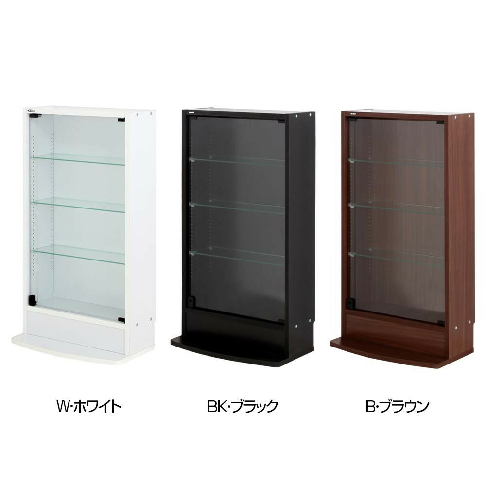 コレクションラック レギュラー ロータイプ 奥行19cm本体 CR-T5519L W・ホワイト [ラッピング不可][代引不可][同梱不可](3)