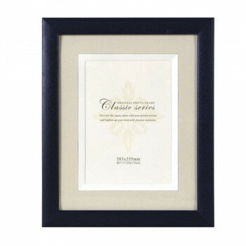 A.P.J. フォトフレーム クラシックステインフレーム インチ ブルー・30736145