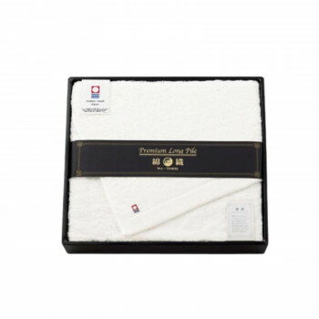 Towel - 今治タオル プレミアムロングパイル 大判バスタオル PLP-500 ホワイト・6077-056 [ラッピング不可][代引不可][同梱不可]