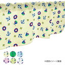 カフェカーテン 錨 1000×450mm 緑・41363