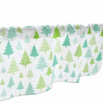 カフェカーテン ツリー 800×450mm 緑・41052 [ラッピング不可][代引不可][同梱不可]