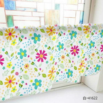 カフェカーテン 種 800×450mm 白・41622 [ラッピング不可][代引不可][同梱不可]