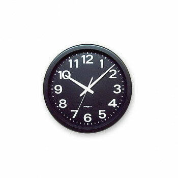 さんてる・日本製・モジくっきり掛け時計・ブラック・QL876-BK