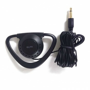 ELPA テレビ用耳かけイヤホン 3m RE-30(BK)