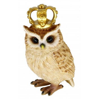 フクロウオーナメント 王冠 14159